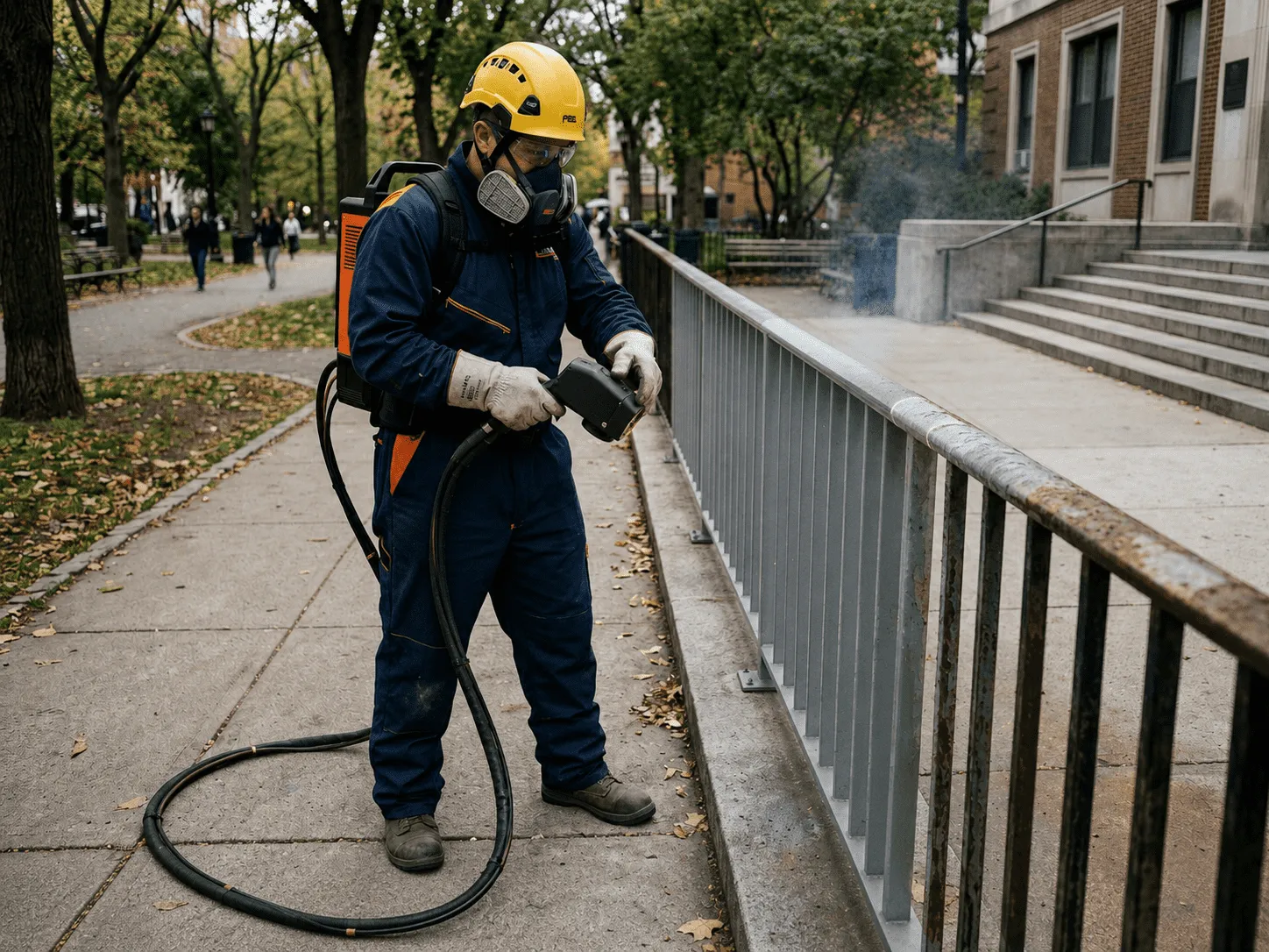 On-site laser cleaning