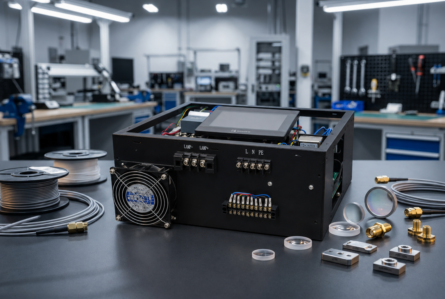QCW and Nd:YAG laser source optics for OEM assembly and replacement