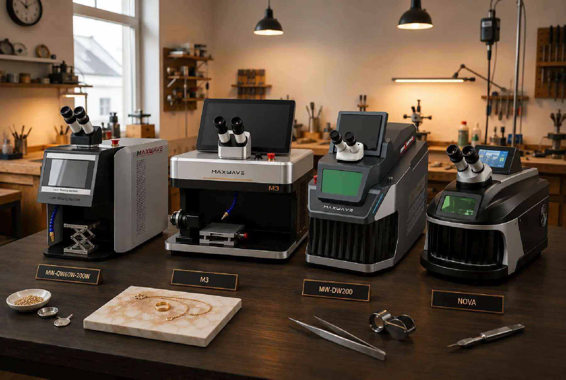 JewelryLaserNova jewelry laser welder factory production line for distributors and OEM partners