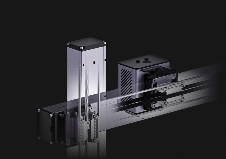 Rail-guided carriage — the shared platform backbone across the WallPrintGear line
