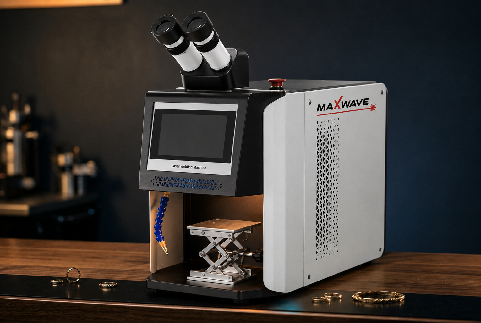 MW-QW Series jewelry laser welder — factory-direct QCW machine