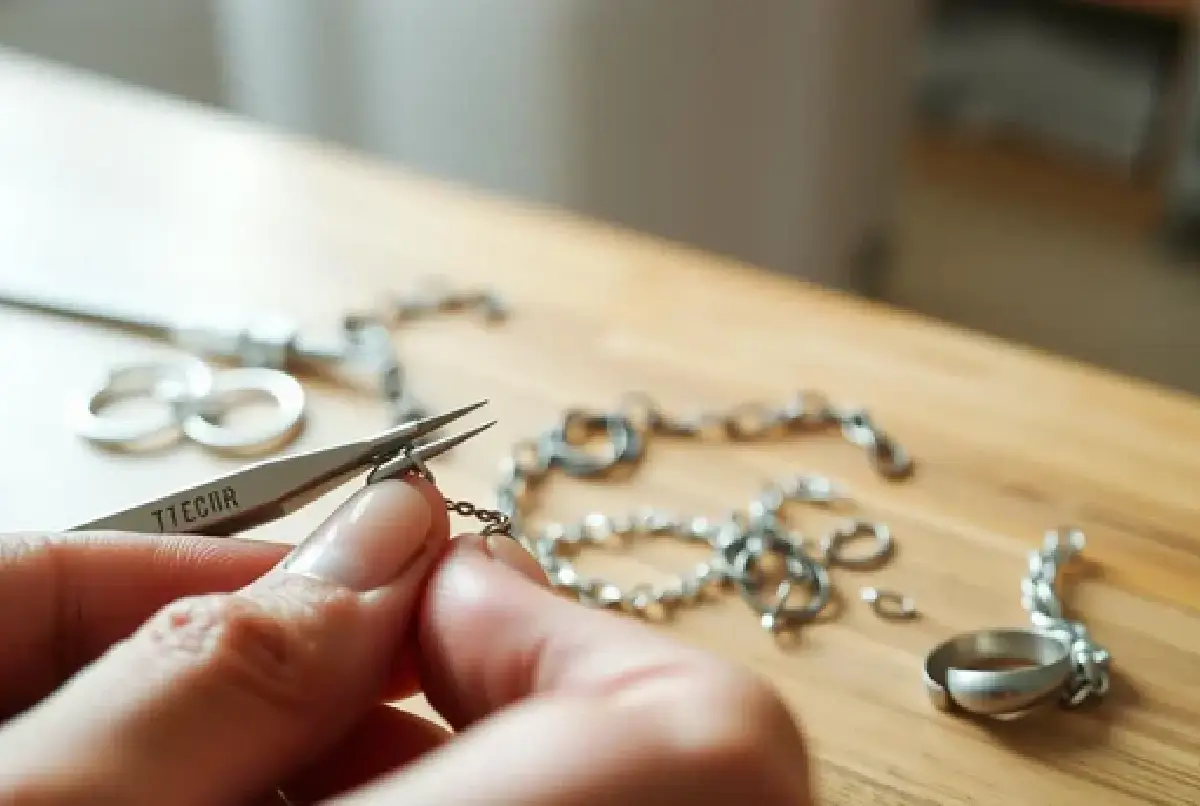 Silver chain repair laser welding