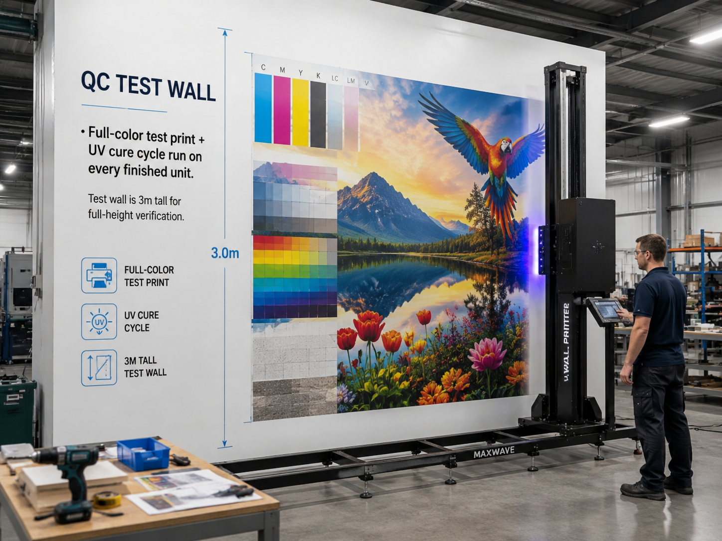 QC test wall