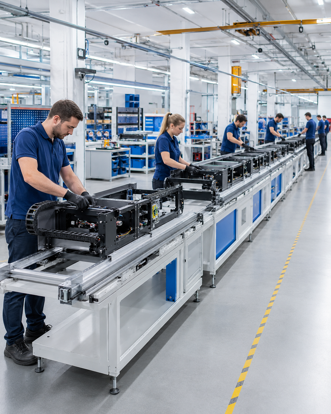 Our production line building wall printers