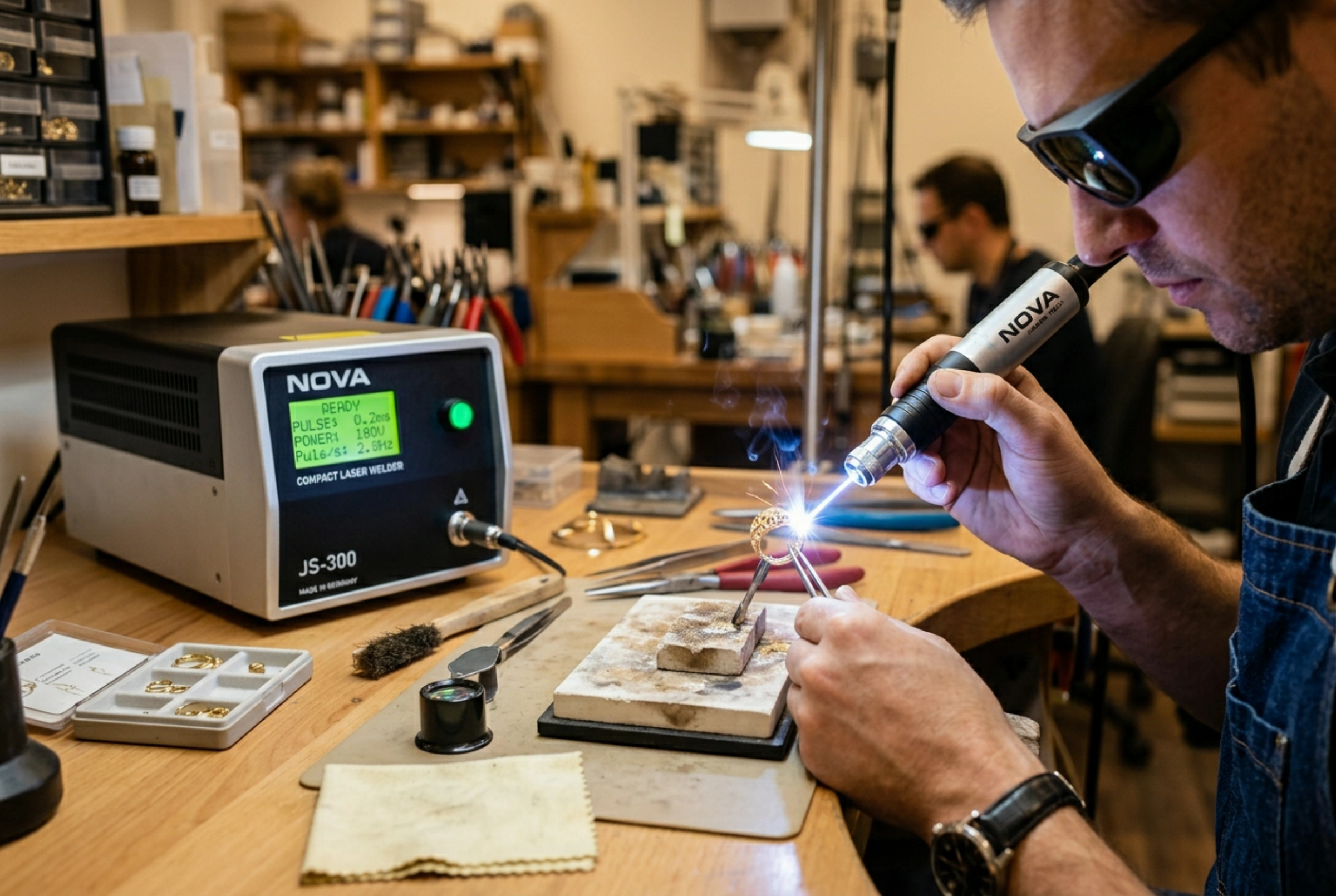 NOVA jewelry laser welding demonstration