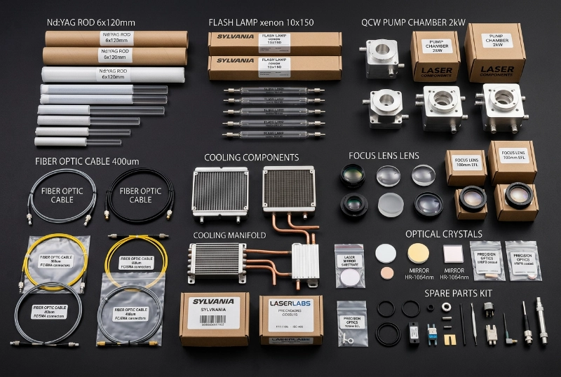 Jewelry laser welder spare parts and replacement components in stock